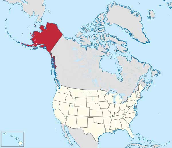 Аляска Штат Карта