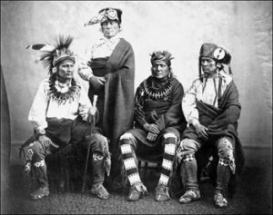 Индейцы племени сок в Айове, 1866 год