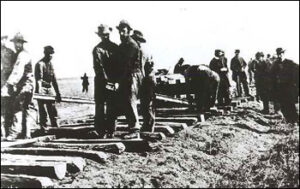 Строительство железной дороги в Вайоминге